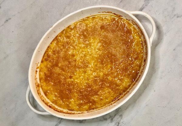 Roasted Garlic and Parmesan Corn Pudding